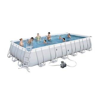 Piscina desmontable rectangular 732x366x132 cm Power Steel Bestway