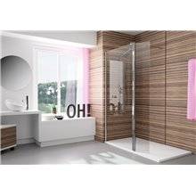 Mampara panel fijo + puerta abatible TR524 Kassandra