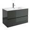 Mueble 91cm Gris brillo 2 cajones SALGAR FUSSION LINE