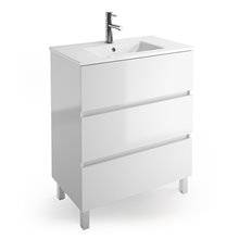 Mueble 61cm Blanco Brillo 3 cajones SALGAR FUSSION LINE