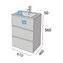 Mueble 61cm Gris brillo 3 cajones SALGAR FUSSION LINE