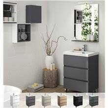 Mueble 61cm Taupe brillo 3 cajones SALGAR FUSSION LINE