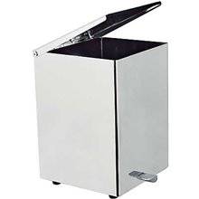 Papelera con pedal INOX CUADRO-TRES