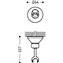 Soporte orientable para ducha lat&oacute;n TRES