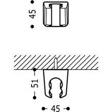 Soporte fijo para ducha 2 posiciones TRES