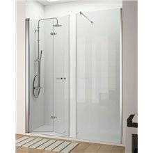 Mampara frontal puerta plegable y fijo BO302 Kassandra