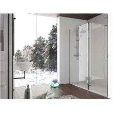 Mampara frontal fijo + puerta abatible SA503 Kassandra