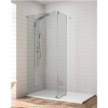 Mampara frontal panel fijo + hoja abatible 8mm FR023 Kassandra