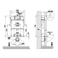 Cisterna SANFLUSH con soporte