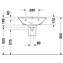 Lavabo mural DarlingNew Circular 65 DURAVIT