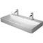 Lavabo sobre encimera o mural 100 DuraSquare DURAVIT