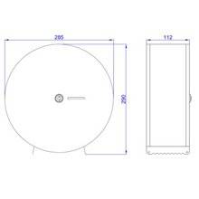 Portarrollos Industrial XL acero blanco NOFER