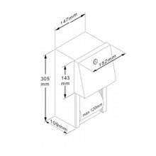 Portarrollos doble vertical acero satinado NOFER
