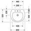 Lavabo mural DarlingNew Circular 60 DURAVIT
