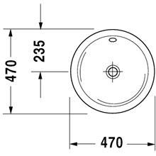 Lavabo empotrado Architec 47 Duravit