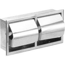 Portarrollos doble encastrado acero brillo NOFER