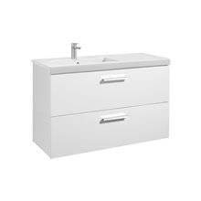 Mueble 110cm dos cajones blanco Prisma Roca