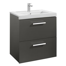 Mueble 60cm dos cajones gris Prisma Roca