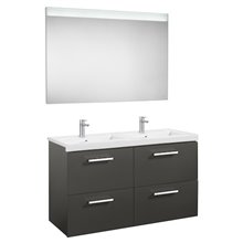 Pack mueble 120cm cuatro cajones gris Prisma Roca