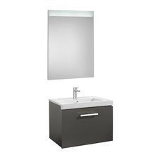 Pack mueble 60cm un cajón gris Prisma Roca