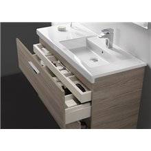 Pack mueble 60cm un cajón gris Prisma Roca