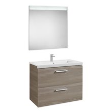 Pack mueble 80cm dos cajones fresno Prisma Roca