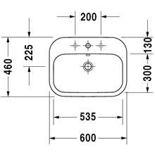 Lavabo empotrado Happy D.2 60 Duravit