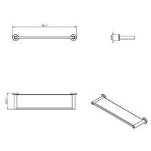 Estante vidrio 43 cm architect COSMIC