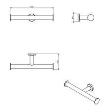 Portarrollos doble architect COSMIC