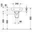 Lavabo mural 45 D-Code DURAVIT