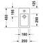 Lavabo mural Vero 25 DURAVIT