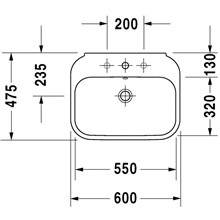 Lavabo mural 60 Happy D.2 DURAVIT