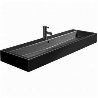 Lavabo negro para mueble 120 rebosadero Vero Duravit