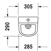 Urinario D-Code alimentación superior DURAVIT