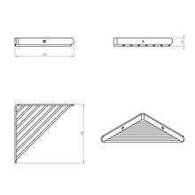 Jabonera rejilla esquinero architect COSMIC