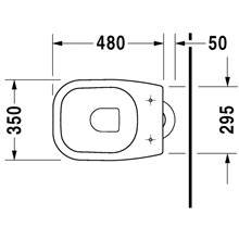 Inodoro a suelo 53 D-Code DURAVIT