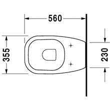 Inodoro a suelo y pared D-Code DURAVIT