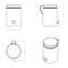 Papelera acero 3 L architect COSMIC