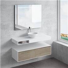 Conjunto encimera+lavabo CALIPSO cajón NATUGAMA