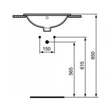 Lavabo encastrado ovalado 48 CONNECT Ideal Standard