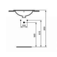 Lavabo encastre redondo 48 CONNECT Ideal Standard