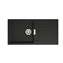 Fregadero negro una cubeta con escurridor 100 Oslo QUARZEX&reg; Roca