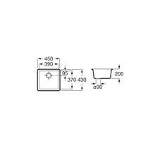 Fregadero beige 45 Riga QUARZEX® Roca