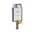 Pulsador Geberit10 Blanco-Dorado cisterna 12 cm