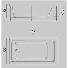 Bañera Jazz XL sin estructura b10