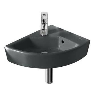 Lavabo mural graphit Hall 35x43cm dcha Roca