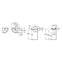 Lavabo mural graphit Hall 35x43cm izda Roca