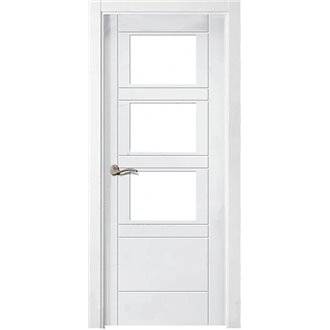 Puerta interior vidriera LACADA BLANCA P4-V3