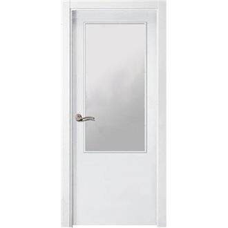 Puerta interior vidriera LAMINADA BLANCA HPL1-ZV1