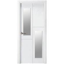 Puerta interior vidriera LACADA BLANCA PVT4-V2